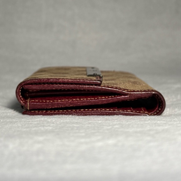 Authentic Gucci GG Canvas French Flap Wallet - Picture 7 of 9